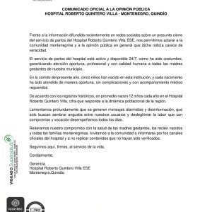 Comunicado