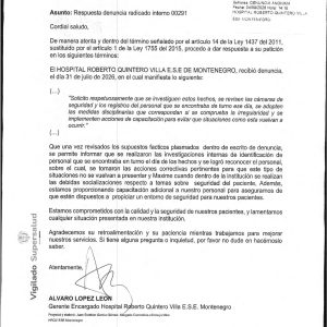 Respuesta a Denuncia ciudadana