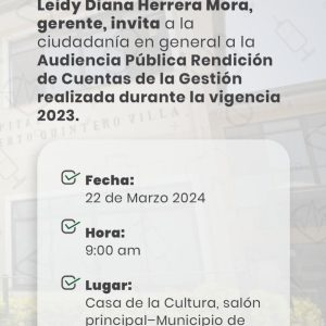 Invitación Rendición de Cuentas