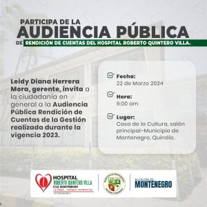 Invitación a la Rendición de Cuenta